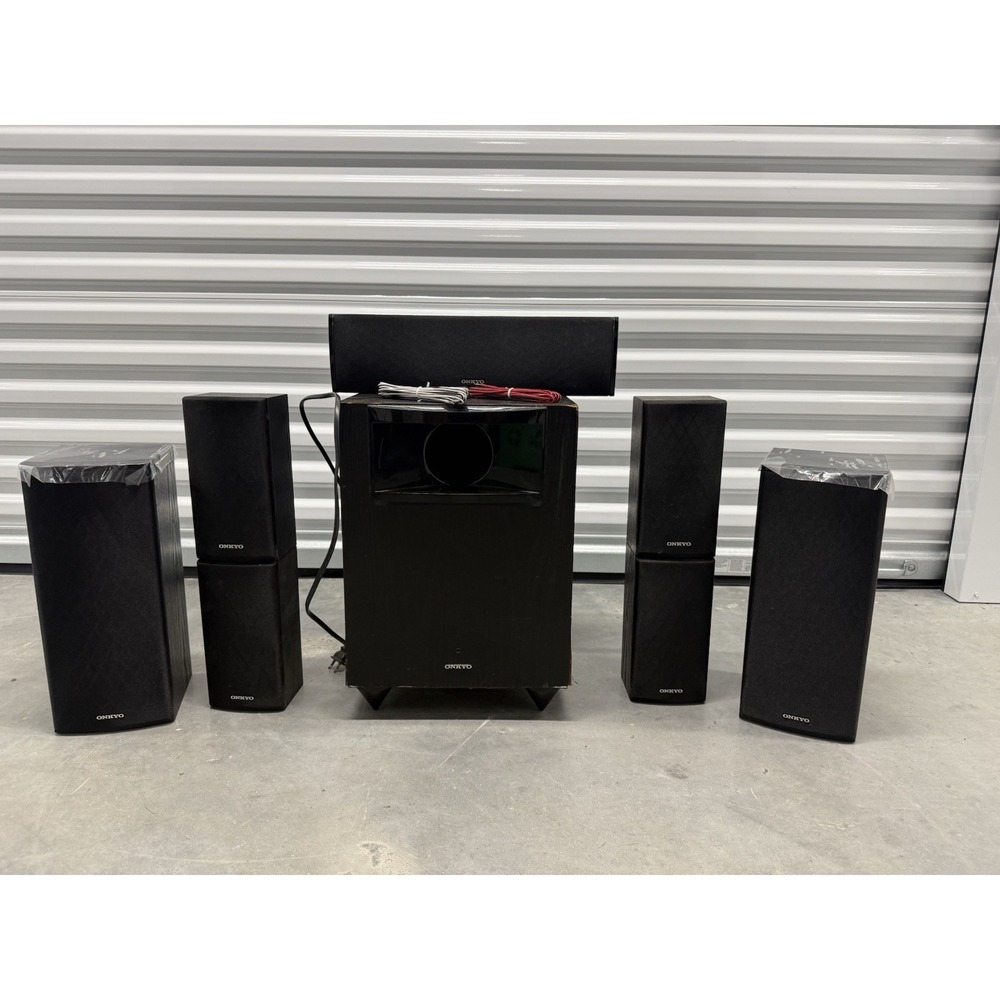 Onkyo HT-S5200 7.1 Home Theater Speaker System Tested w/ SKW-570 Subwoofer